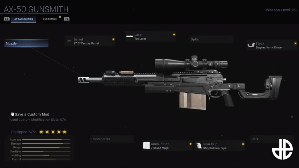 ax 50 modern warfare best loadout cod teknobizdeyiz