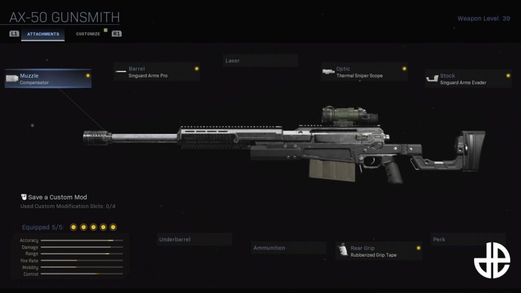 ax 50 modern warfare warzone call of duty best loadout teknobizdeyiz