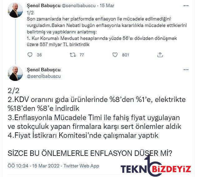 enflasyonla gayret uygulamasindan haberiniz var mi fiyatlar sikayetle duser mi 16 urXn5wr9