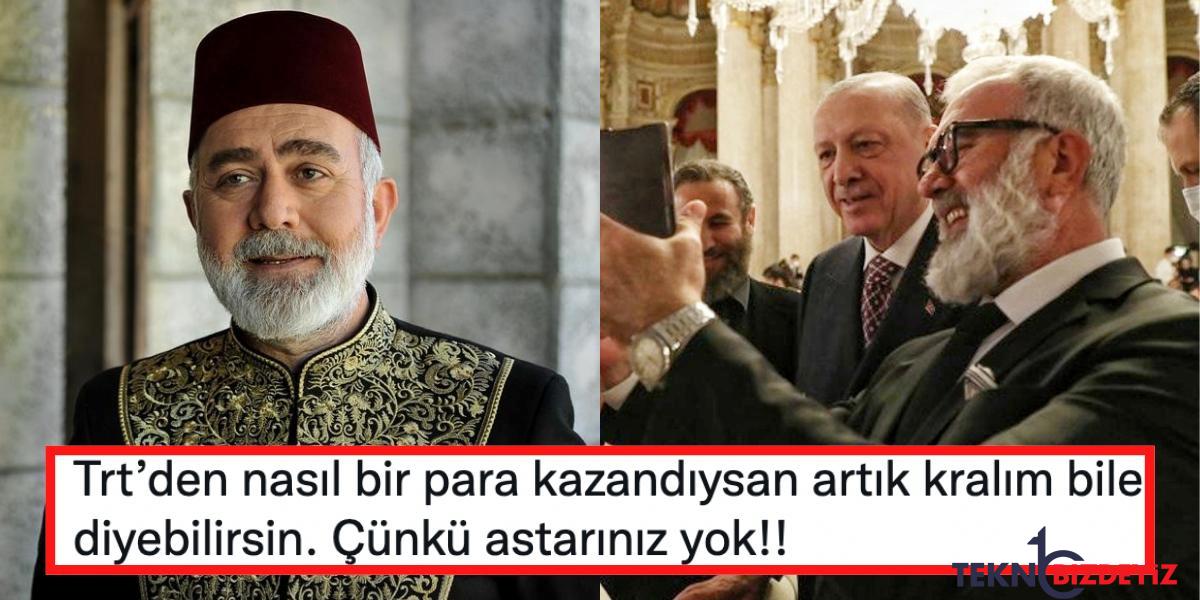 saraydaki iftara katilan abdulhamid dizisi oyuncusu bahadir yenisehirlioglunun erdogan paylasimi reaksiyon cekti fpcKGDIf