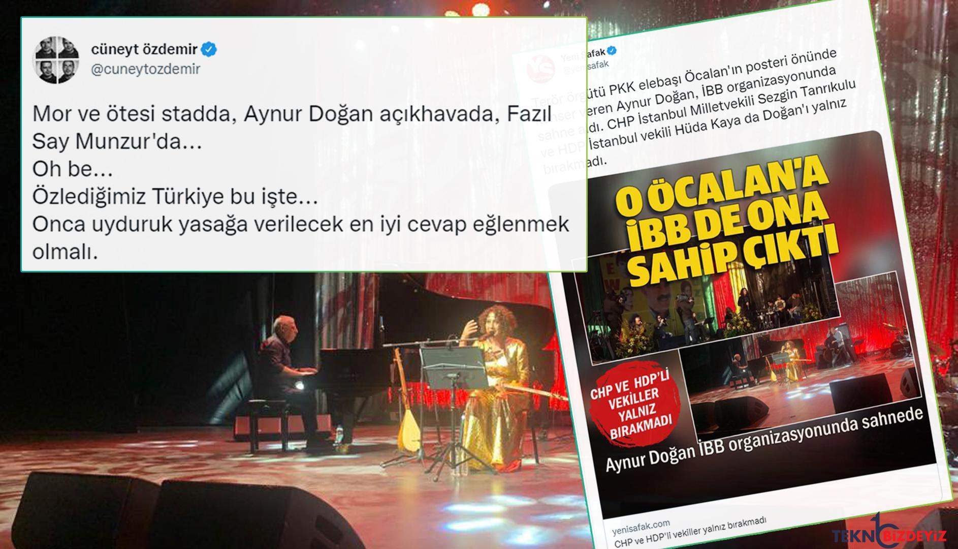 aynur dogan ibb konserinde sahne aldi tartismalar basladi kim ne diyor BSgGK7qy