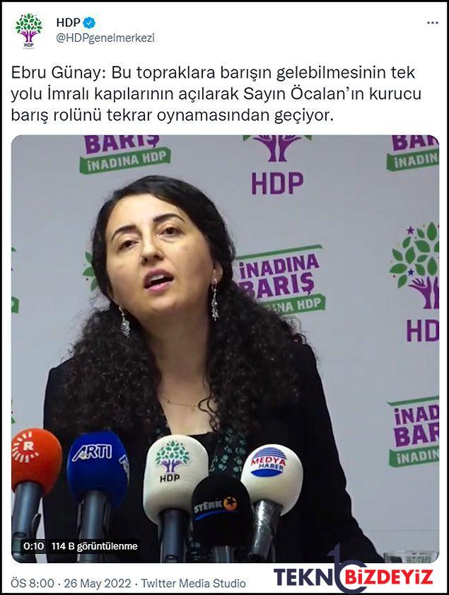 hdp sozcusu bu topraklara barisin gelebilmesinin tek yolu ocalan 0 tXeUcm9h