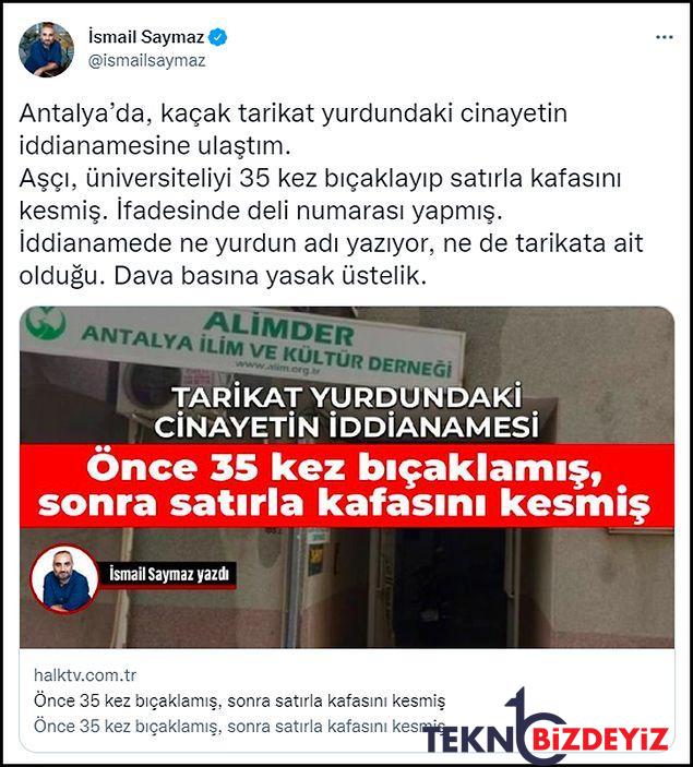 tarikat yurdundaki cinayetin iddianamesinde tarikat yok 3 cts8nl4t