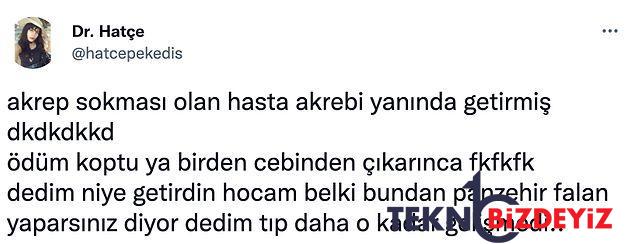 akrep sokan hastasinin akrebi yaninda getirmesini gulerek twitterda paylasan doktora reaksiyon yagdi 1