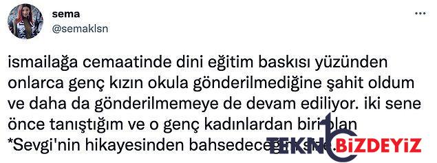 ismailaga cemaatinin dini egitim baskisi nedeniyle okula gidemeyen bir bayanin kahreden kissasi 3 bez8LqtF