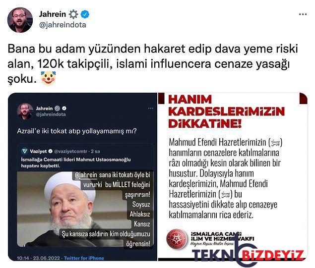 jahrein ismailaga cemaati onderinin bayanlara yonelik kelamlarini paylasarak olayi farkli bir boyuta tasidi 4 1AntpCIE