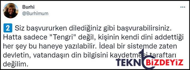 turkiyede bir birinci kimlikteki din bilgisini tengri olarak degistiren avukat 4 MgW2OZiy