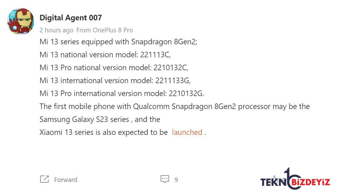 xiaomi 13 serisi cihazi ucuracak olan snapdragon 8 gen 2 ile donatilacak 0 klnh2N6q