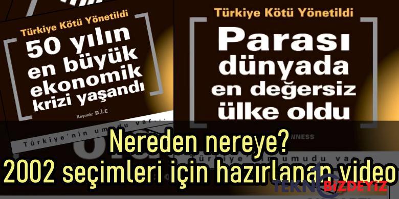 2002 secimleri icin hazirlanan goruntu ile nereden nereye bilgilerle turkiyenin son 20 yili zhpY2m1K