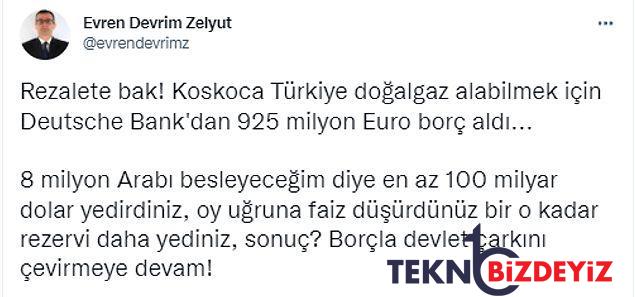 somaliye yaptigimiz yardim kadar kredi aldik deutsche banktan dogal gazi rusyadan alma kredisi 3 5NakSvhL