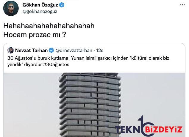 athenaya yunan isimli sarkici diyen nevzat tarhan gokhan ozoguz kendisine karsilik verince tweeti sildi 7 6cggvMVL