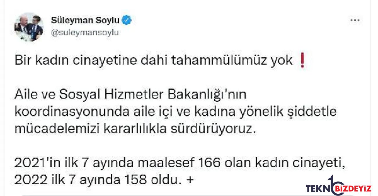 son dakika haberleri bakan soylu 7 ayda 158 kadin cinayeti oldu pjHVIt3F