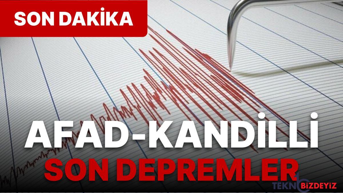 son zelzeleler 25 agustos persembe nerede sarsinti oldu kandilli rasathanesi ve afad zelzele listesi N4HfBe6w