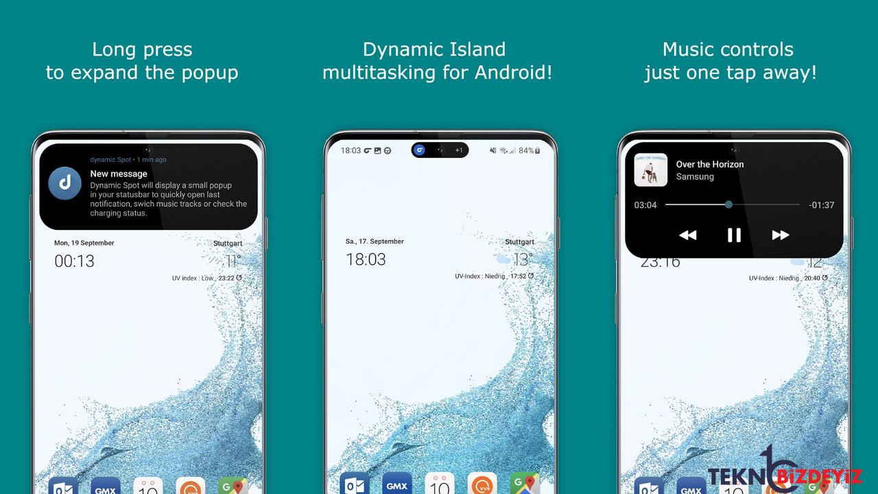 iphone 14 pro dynamic island ozelligi android cihazlara geldi Ggp7uiiU