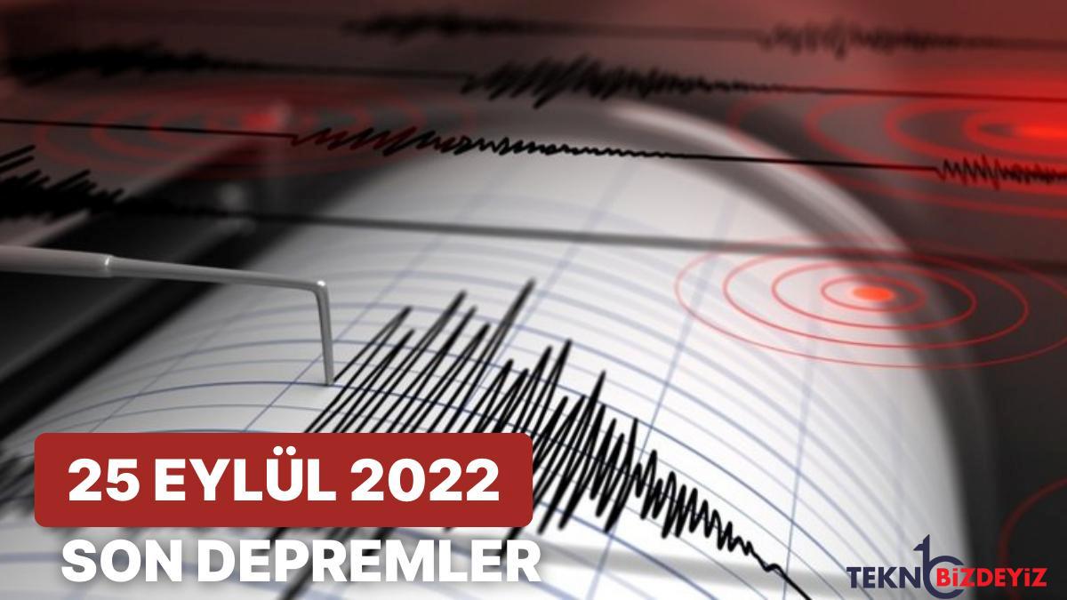 sarsinti mi oldu 25 eylul 2022 afad ve kandilli rasathanesi son zelzeleler listesi sjR1TaYH