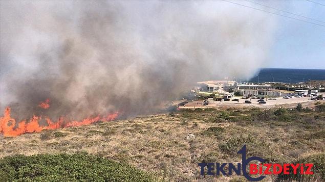 son dakika izmir focada herkesi alarma geciren orman yangini 0