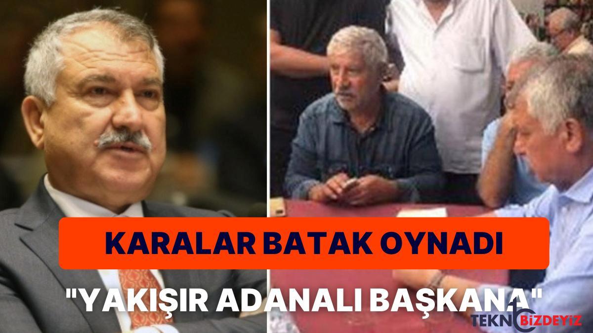 adana buyuksehir belediye lideri zeydan karalar vatandaslarla batak atti