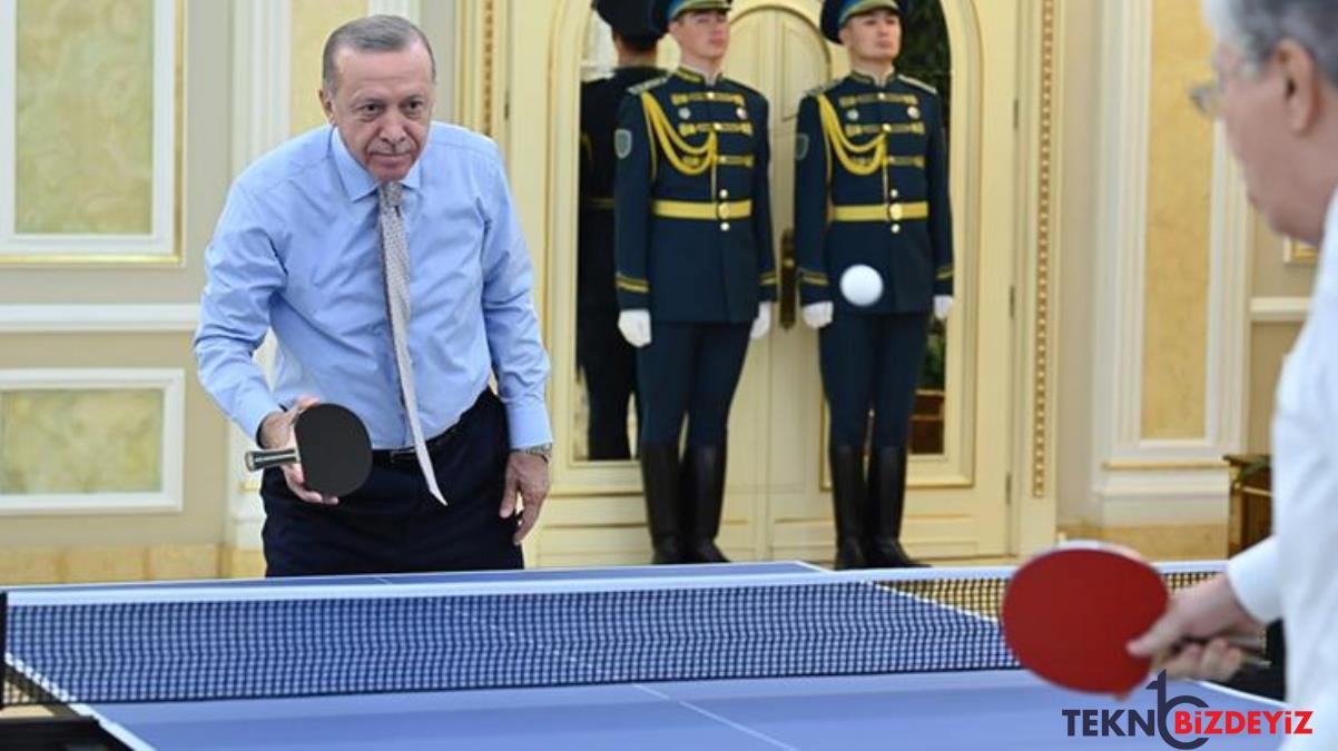 cumhurbaskani erdogan tokayev ile astanada rovans macina cikti 5rsDGmep