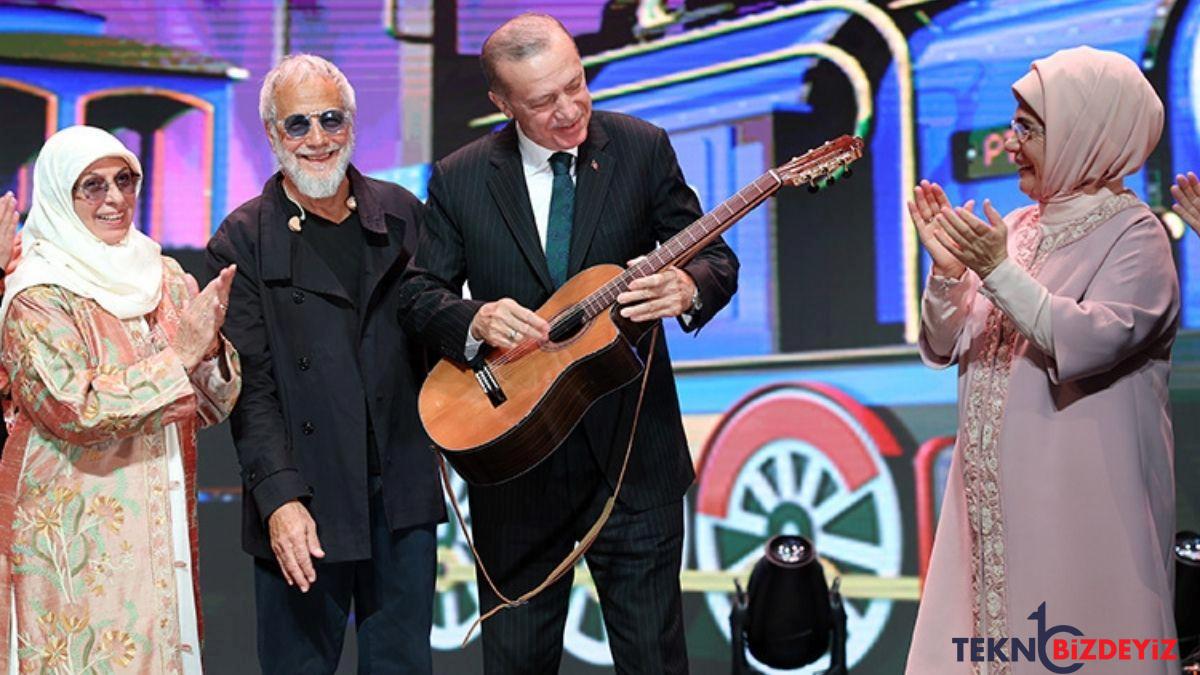 yusuf islam bestepede konser verdi erdogana gitar armagan etti ld5WnOOq