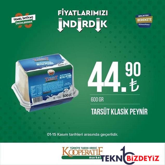 1 15 kasim tarim kredi kooperatif marketi indirimleri hangi eserlerde indirim olacak 2 1f2YCtBu