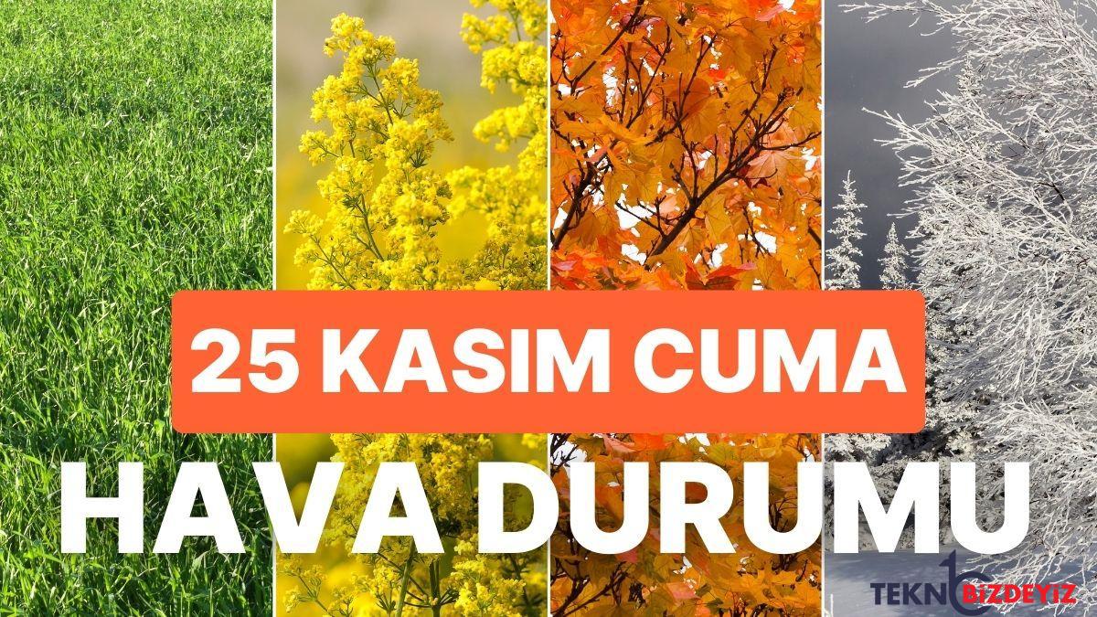 25 kasim cuma hava durumu bugun hava nasil olacak yagmur yagacak mi sDVub7IB