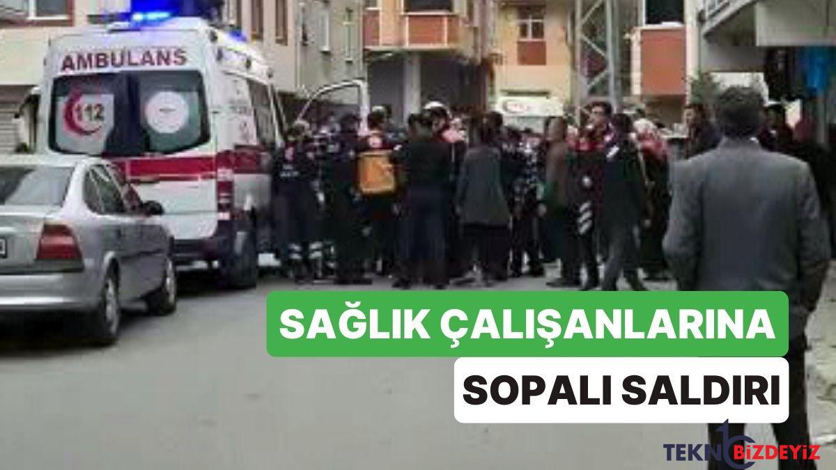 araclarina carptigini tez ettiler 3 sihhat calisanina sopayla saldirdilar nrmVnmpI