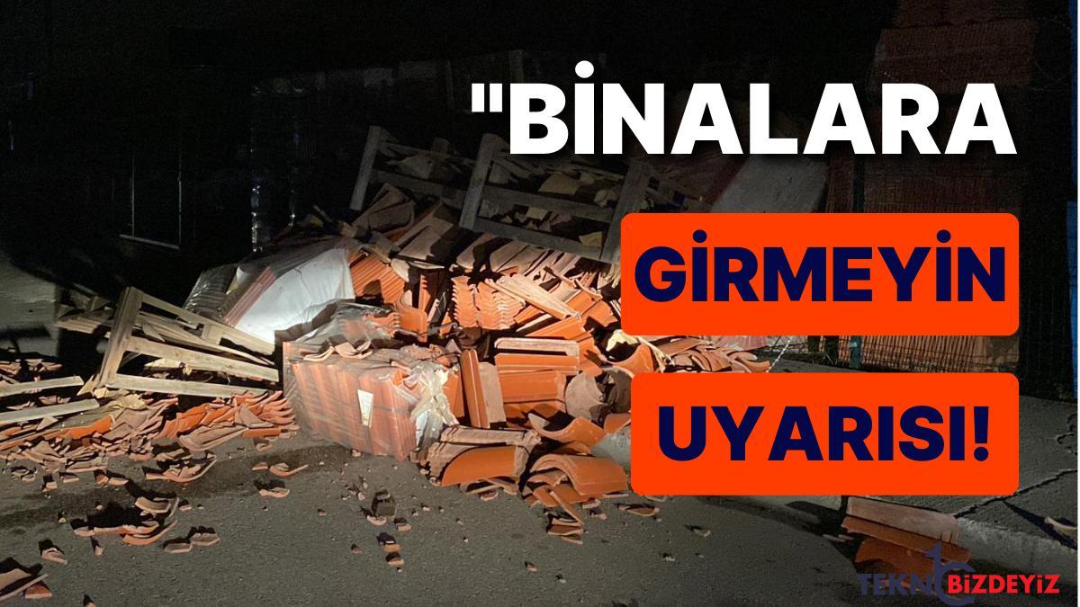 binalara girmemelerini tavsiye ederim