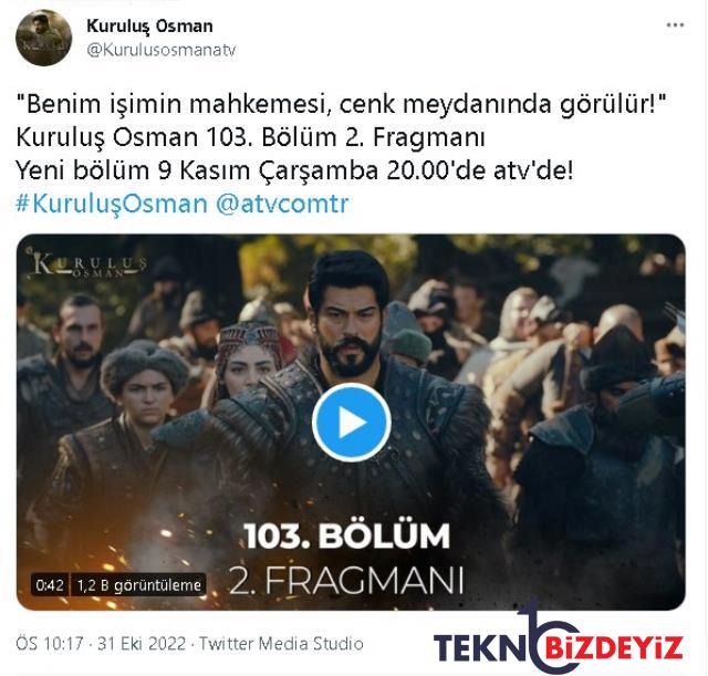 bu aksam kurulus osman yeni bolum var mi yok mu neden yok 2 kasim carsamba kurulus osman yeni bolum niye yok haftaya mi olacak 0