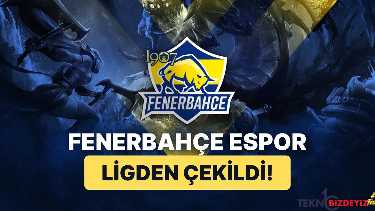 espor arenasinda buyuk ayrilik fenerbahce espor league of legends turkiye sampiyonluk liginden cekildi k1CicrHS