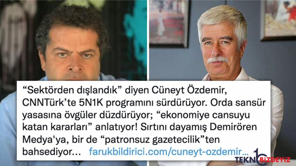 faruk bildiriciden reklam alan cuneyt ozdemire reaksiyon sirtini dayamis demiroren medyaya ulLu3yUp