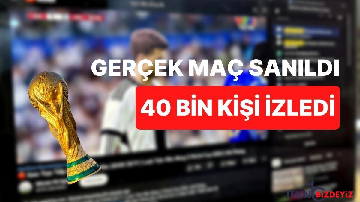 gercek sanip izlediler 40 bin kisi dunya kupasi maci yerine futbol oyununu seyretti p8S9dhww