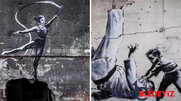 muhalif islerin sanatkari banksy son yapiti ile ukraynada ortaya cikti 0 is6hj12c