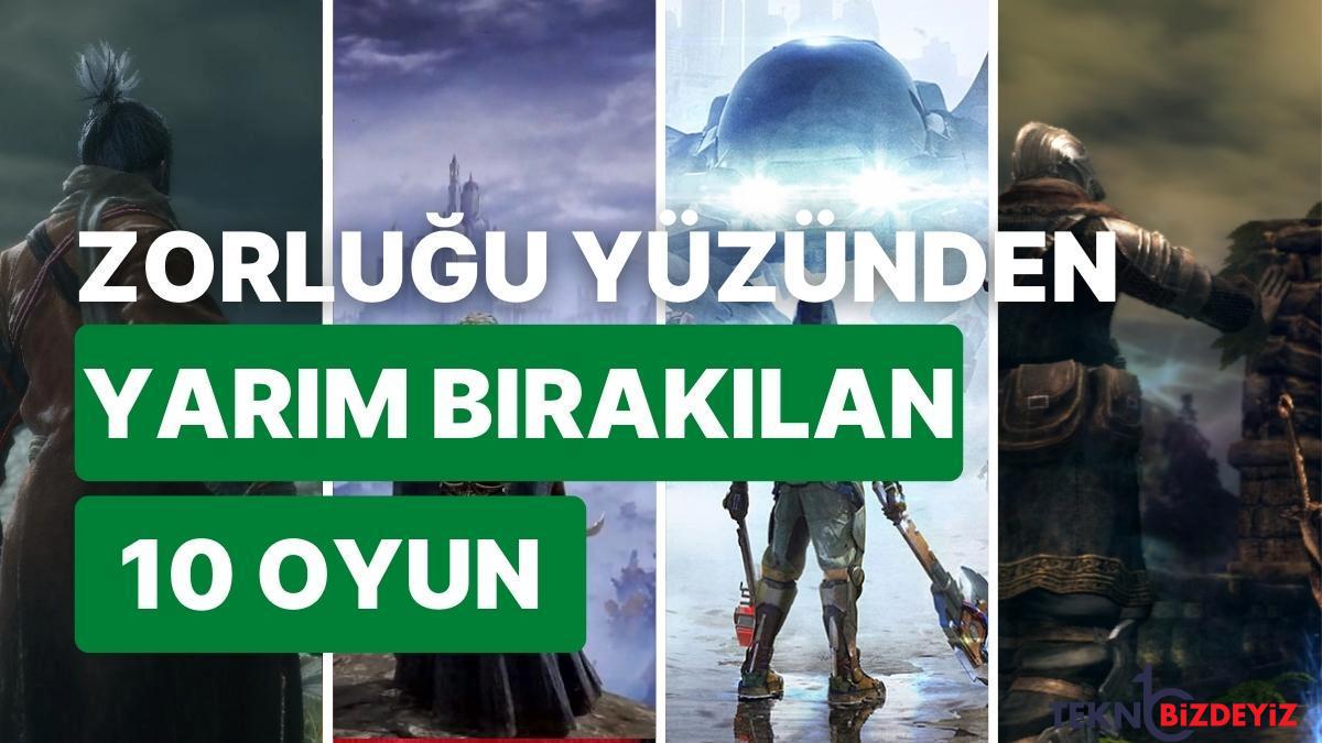 oyuncularin buyuk cogunlugunun zorlugu nedeniyle yarim biraktigi 10 single player oyun hgPNklpQ