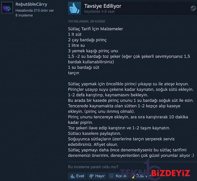 oyunu mizah sosuna bulayan oyunculardan gectigimiz haftanin en komik steam yorumlari 9 IMpqTI8R