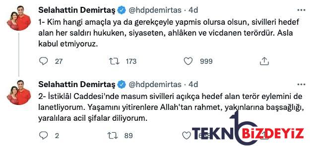 selahattin demirtastan istiklal caddesindeki patlama hakkinda aciklama 0 fpR3M1tE