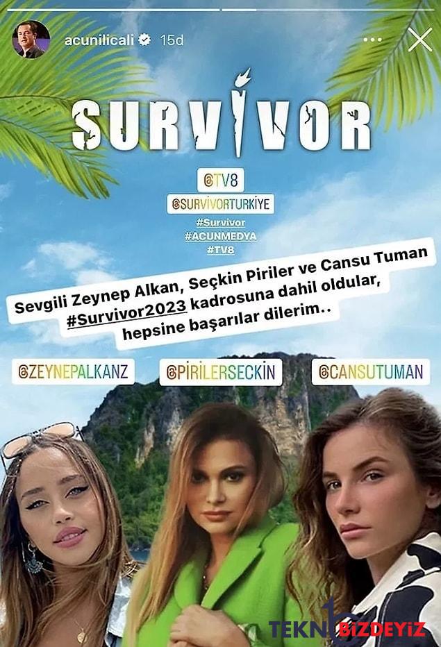 acun ilicali survivor 2023te yarisacak yeni isimleri acikladi yeni katilan isimler kimler oldu 4 QVPSbKen