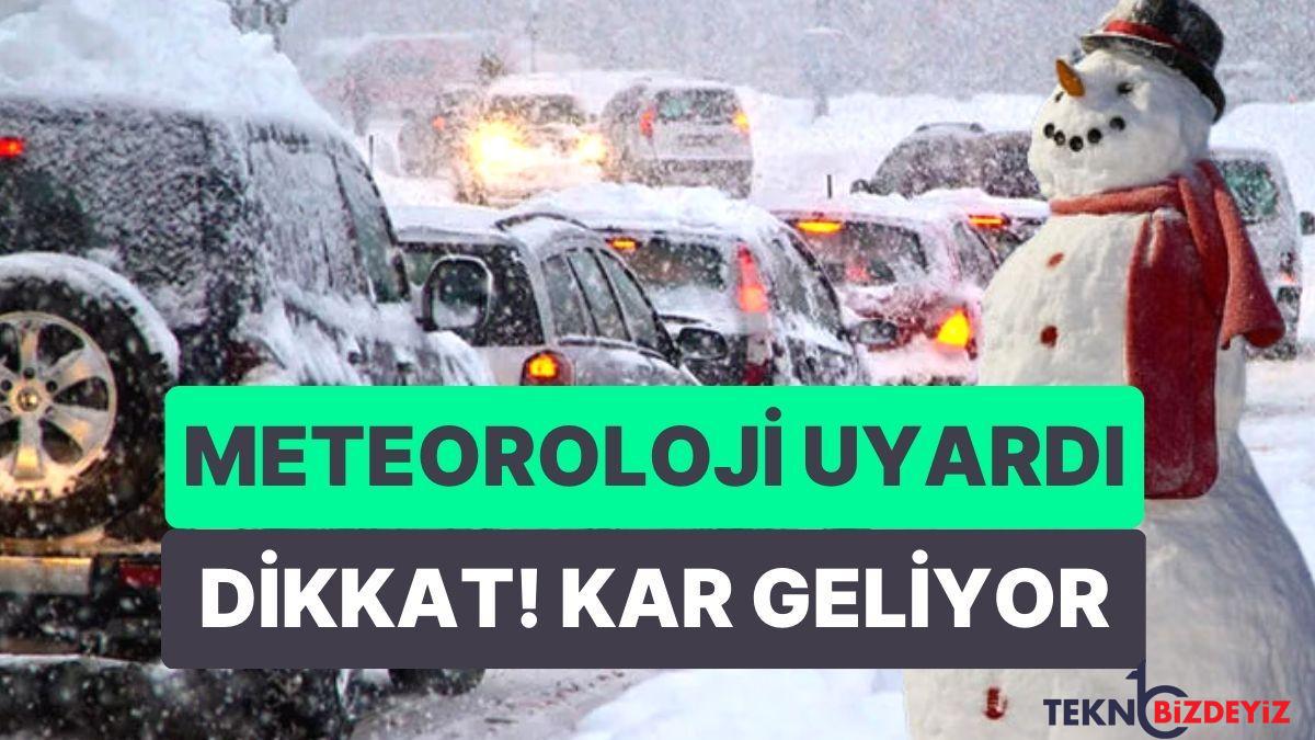 meteoroloji uyardi pazar 22 pazartesi 28 kente kar geliyor jNlgRukf