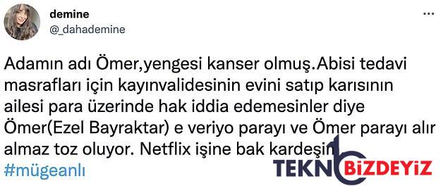 muge anlida ismini ezel bayraktar olarak degistirdigi ortaya cikan omer twitterda gundem oldu 10 zM7Ann6N