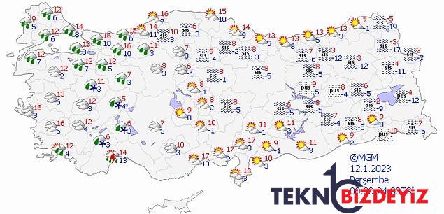 12 ocak persembe hava durumu bugun hava nasil olacak yagmur yagacak mi 0 GQjt92m9