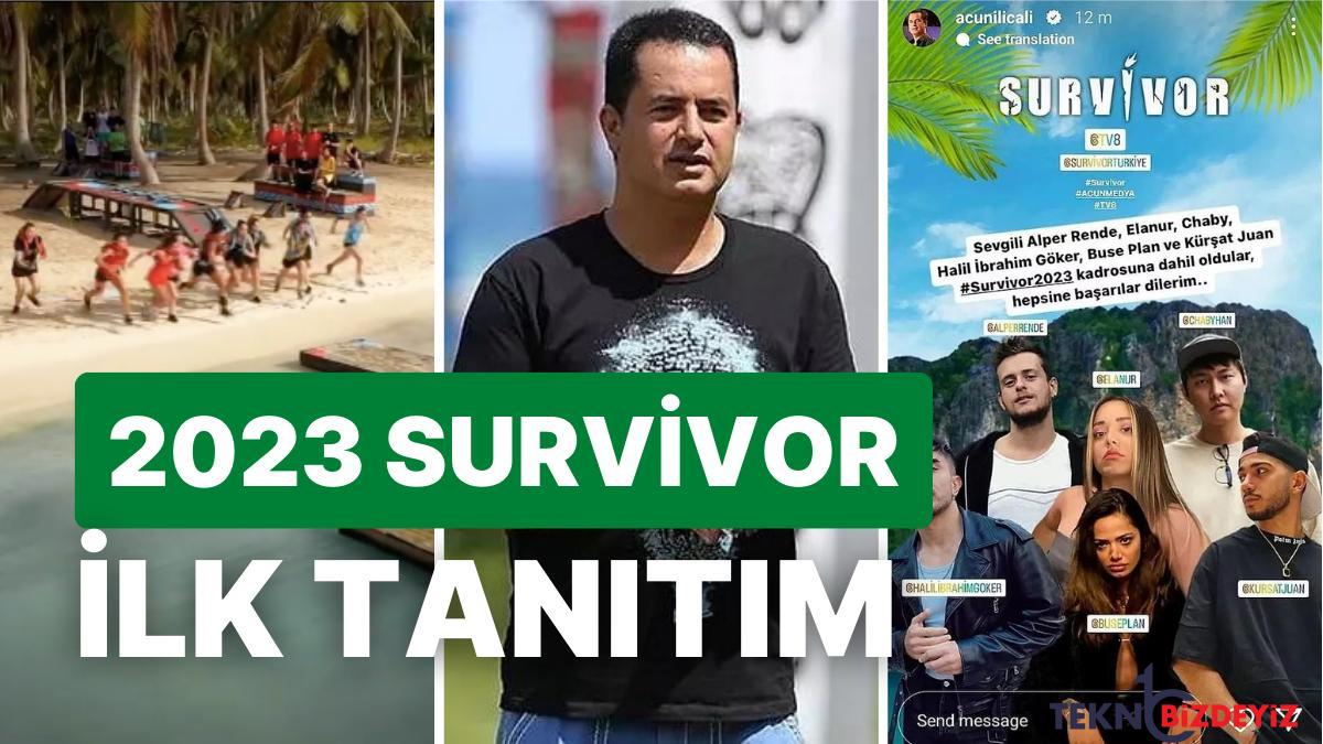 2023 survivor birinci tanitimi heyecan yaratti kiyasiya ugras basliyor WFemWTSw