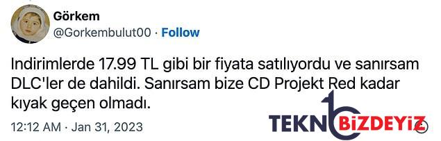 cd project oyunlarina 400 artirim geldi indirimde 15 liraya satilan the witcher 3 artik 250 lira 4 lDrVesf8