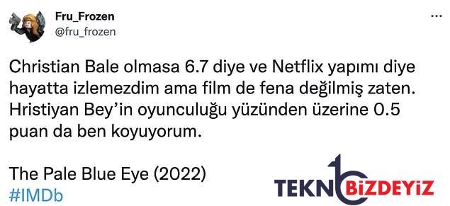 christian balein basrolde oldugu netflix sinemasi the pale blue eyei izleyenlerden birinci reaksiyonlar geldi 11 mqRSiVUC