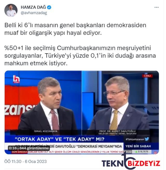 davutoglunun herkesin imza yetkisi olacak soylemlerine hamza dagdan tepki geldi oligarsik bir yapi hayal ediyorlar 0 seAe9PCt