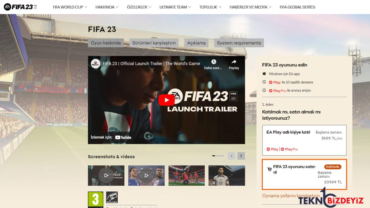 kacirmayin fifa 23 icin devasa indirim 0