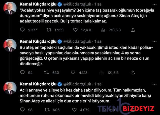 kemal kilicdaroglu sinan ates icin adalet tecelli edecek 0