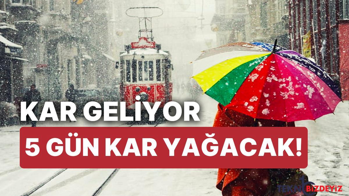 meteoroloji uzmanlari kar yagisi icin tarih verdi 5 gun surecek kar yagisi istanbula ne vakit geliyor PtlMvF4W