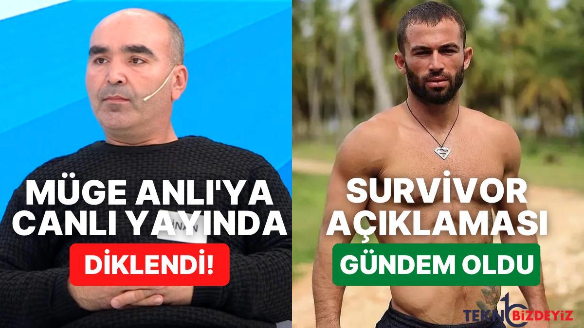 muge anliyi tehdit eden sinandan turabinin survivor aciklamasina televizyon dunyasinda bugun yasananlar