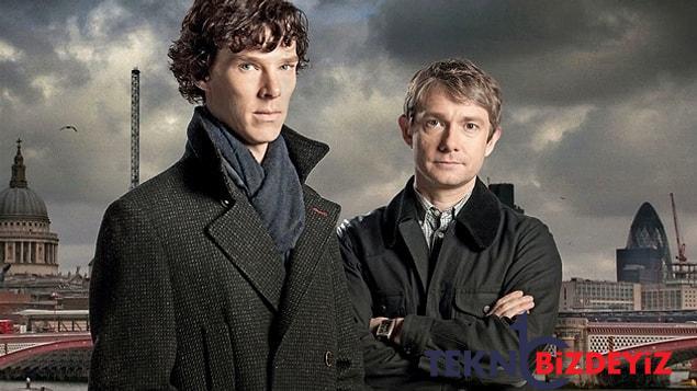 sherlock dizisinin senaristi oyunculuklarina hayran birakan benedict cumberbatch ve martin freemana seslendi 0 IiRT8Ohr