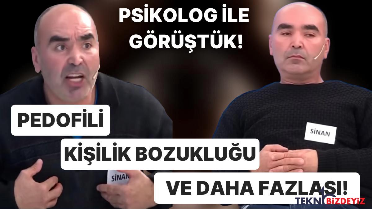 uzman psikolog ile muge anlidaki sinanin sahip olabilecegi muhtemel ruhsal rahatsizliklar uzerine konustuk EyNNIKjD