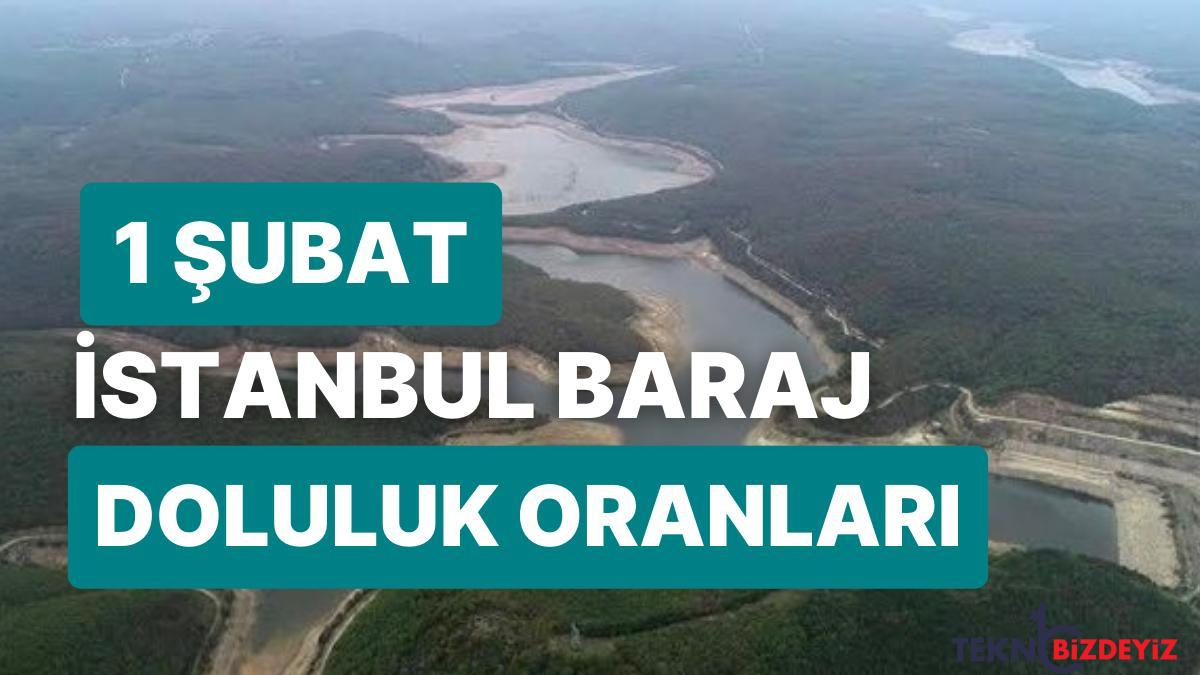 1 subat carsamba istanbul baraj doluluk oranlarinda son durum istanbulda barajlarin yuzde kaci dolu 53BIQKSn